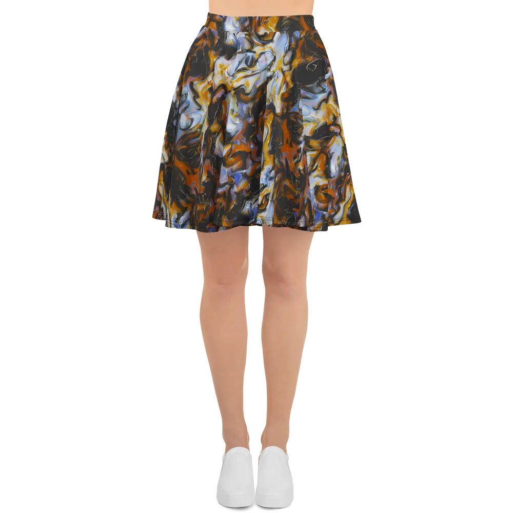Ember Eclipse on Skater Skirt — Front