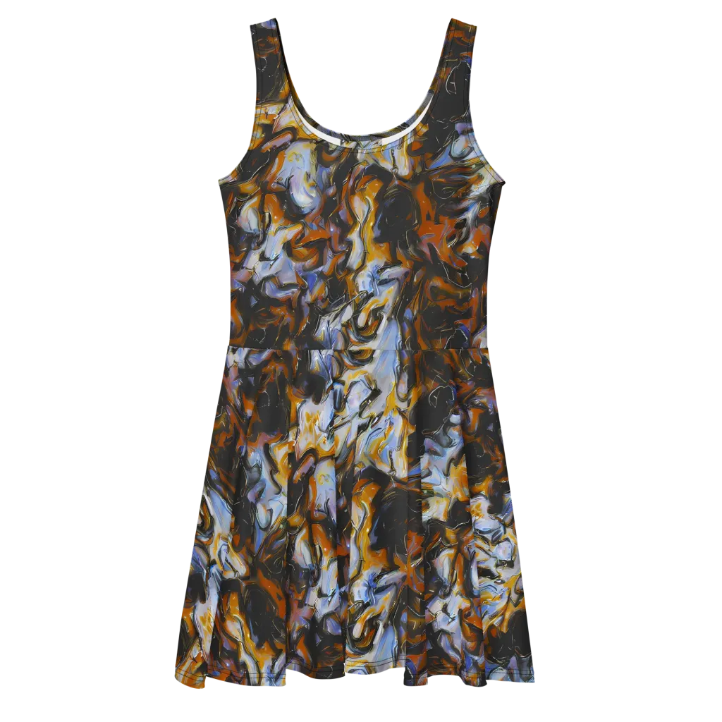 Ember Eclipse on Skater Dress — Front