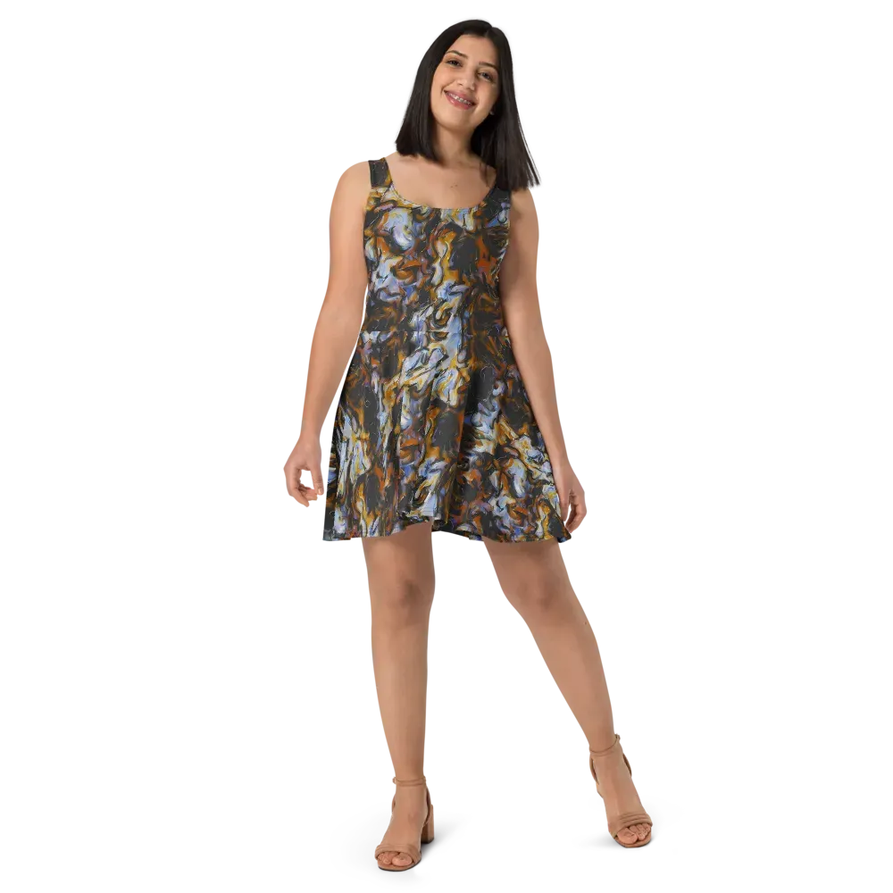 Ember Eclipse on Skater Dress — Front