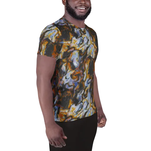 Ember Eclipse on a Men's Athletic T-Shirt