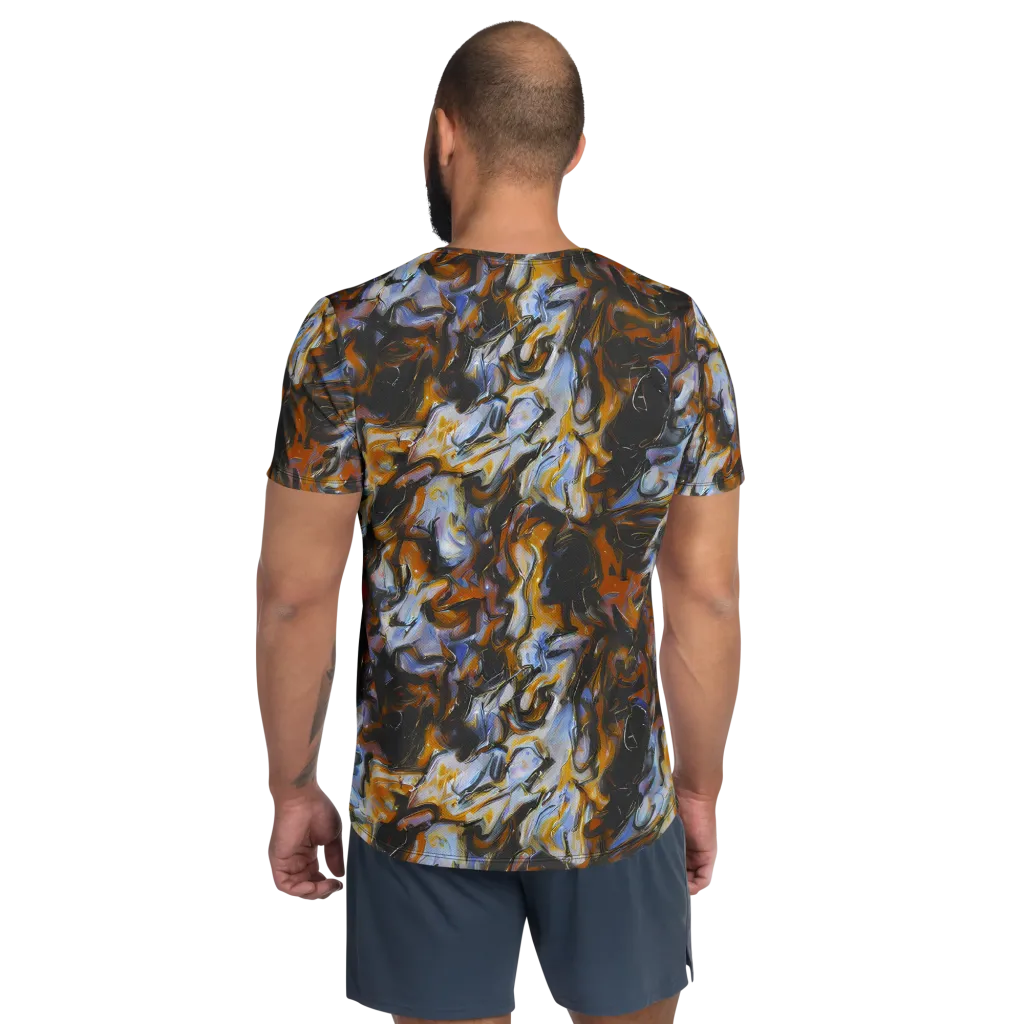 Ember Eclipse on Men's Athletic T-Shirt — Back