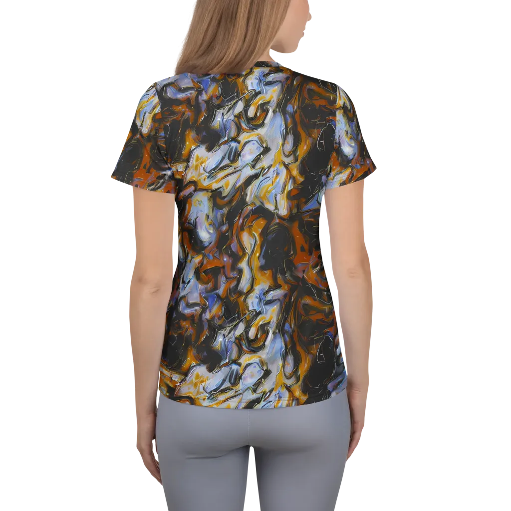 Ember Eclipse on Women's Athletic T-Shirt — Back