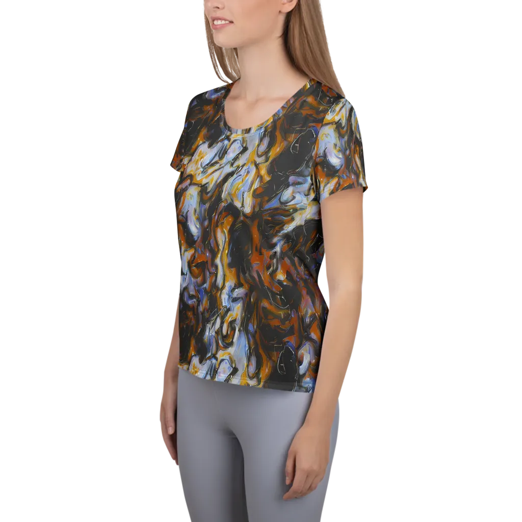 Ember Eclipse on Women's Athletic T-Shirt — Left