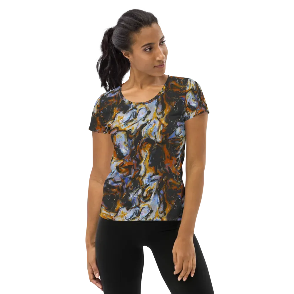 Ember Eclipse on Women's Athletic T-Shirt — Front