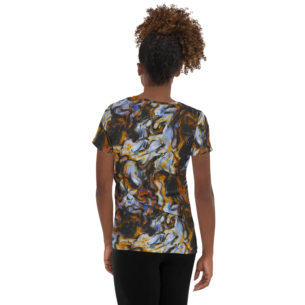 Ember Eclipse on Women's Athletic T-Shirt — Back