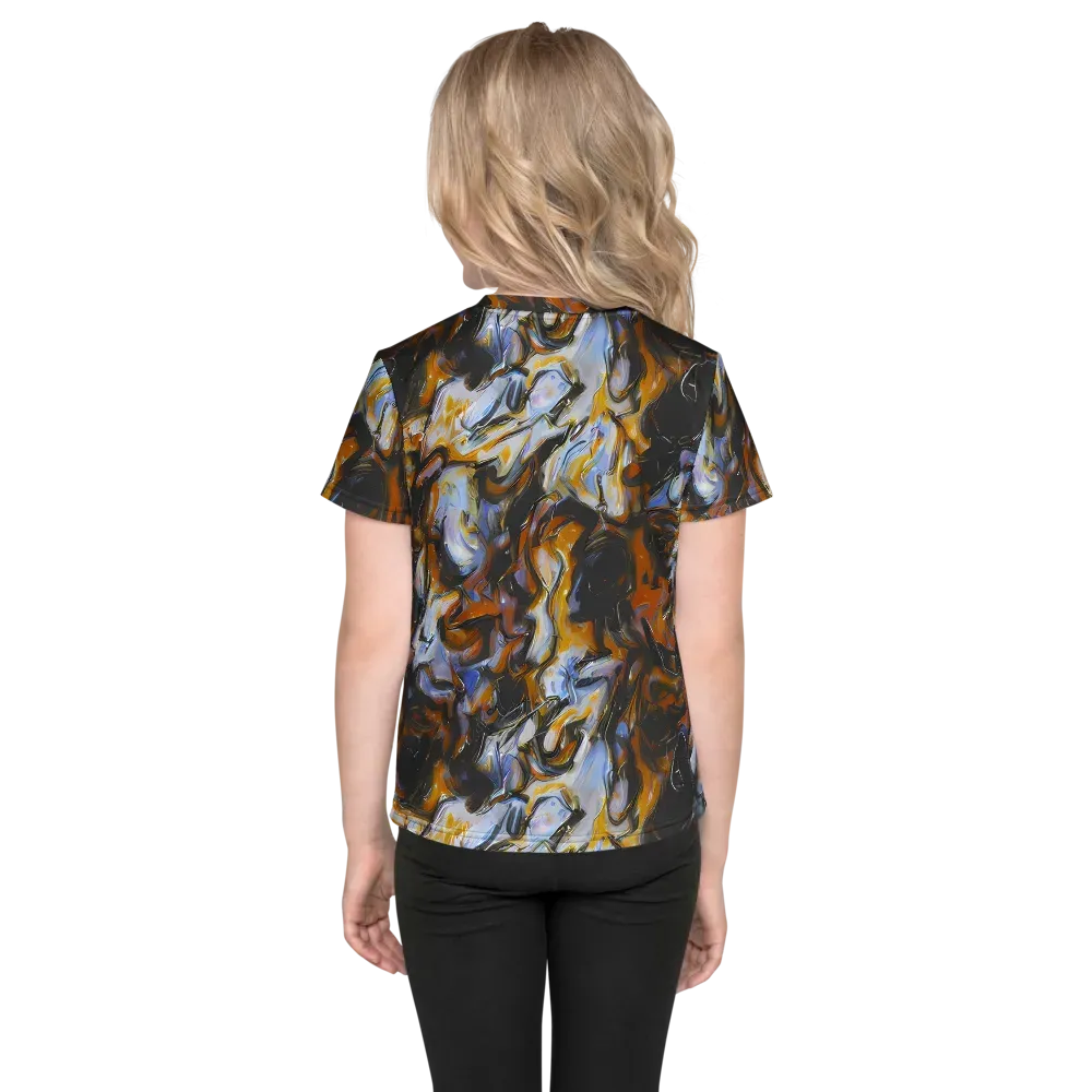 Ember Eclipse on Kids Crew Neck T-Shirt — Back