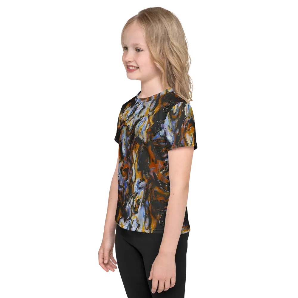 Ember Eclipse on Kids Crew Neck T-Shirt — Left