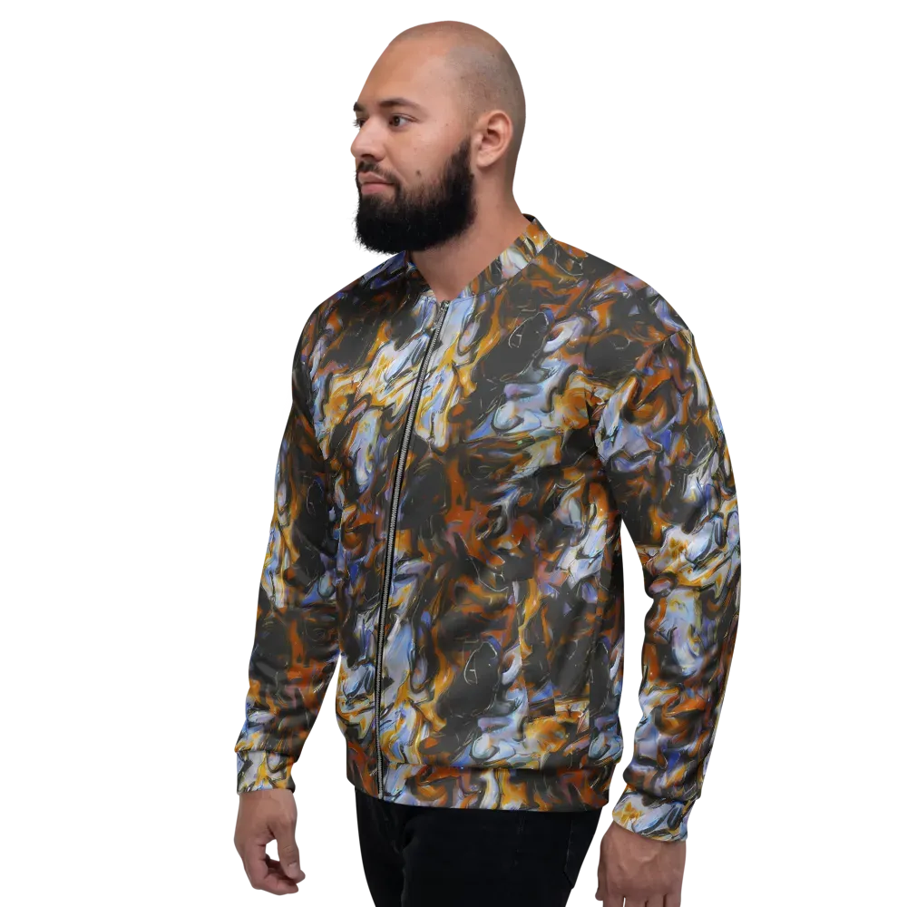 Ember Eclipse on Bomber Jacket — Left
