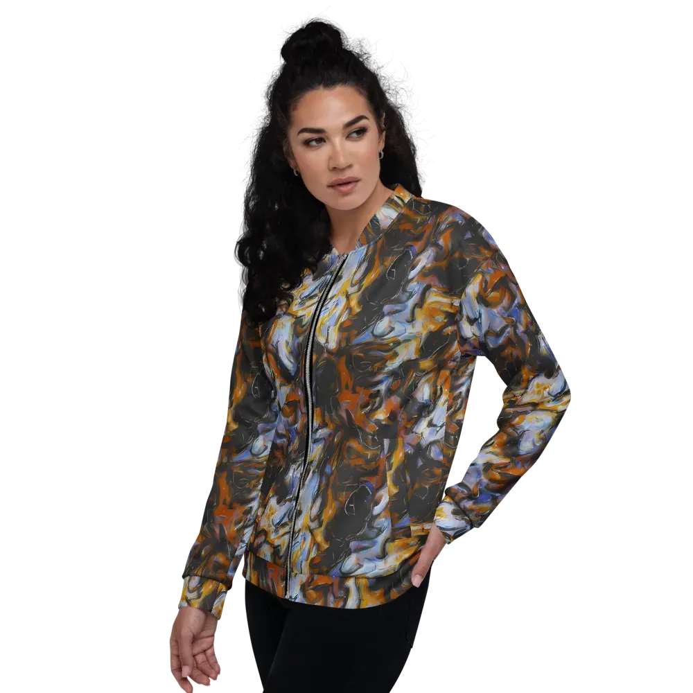 Ember Eclipse on Bomber Jacket — Left