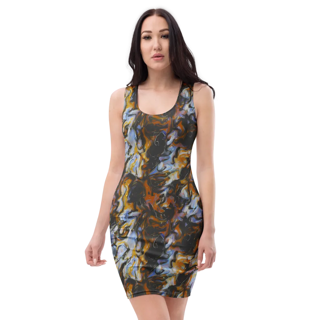Ember Eclipse on Bodycon Dress — Front