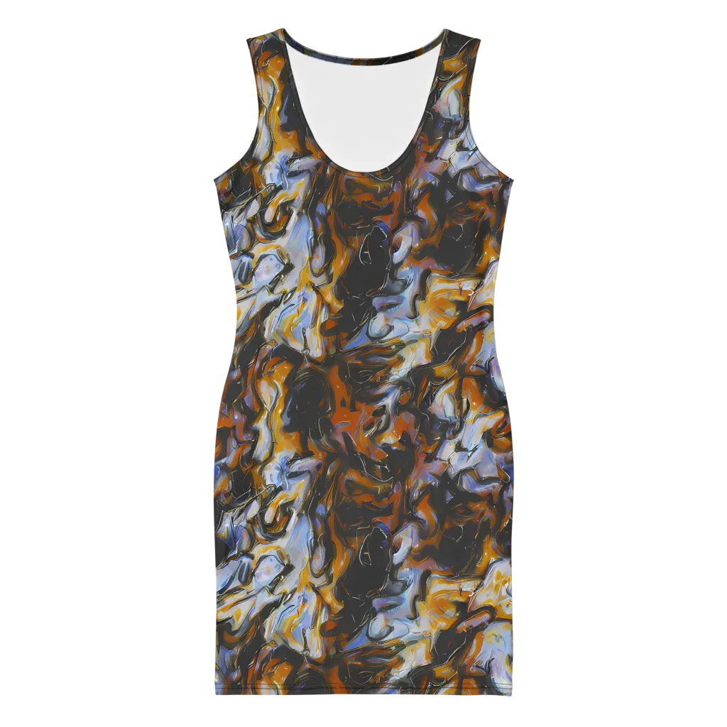 Ember Eclipse on Bodycon Dress — Front