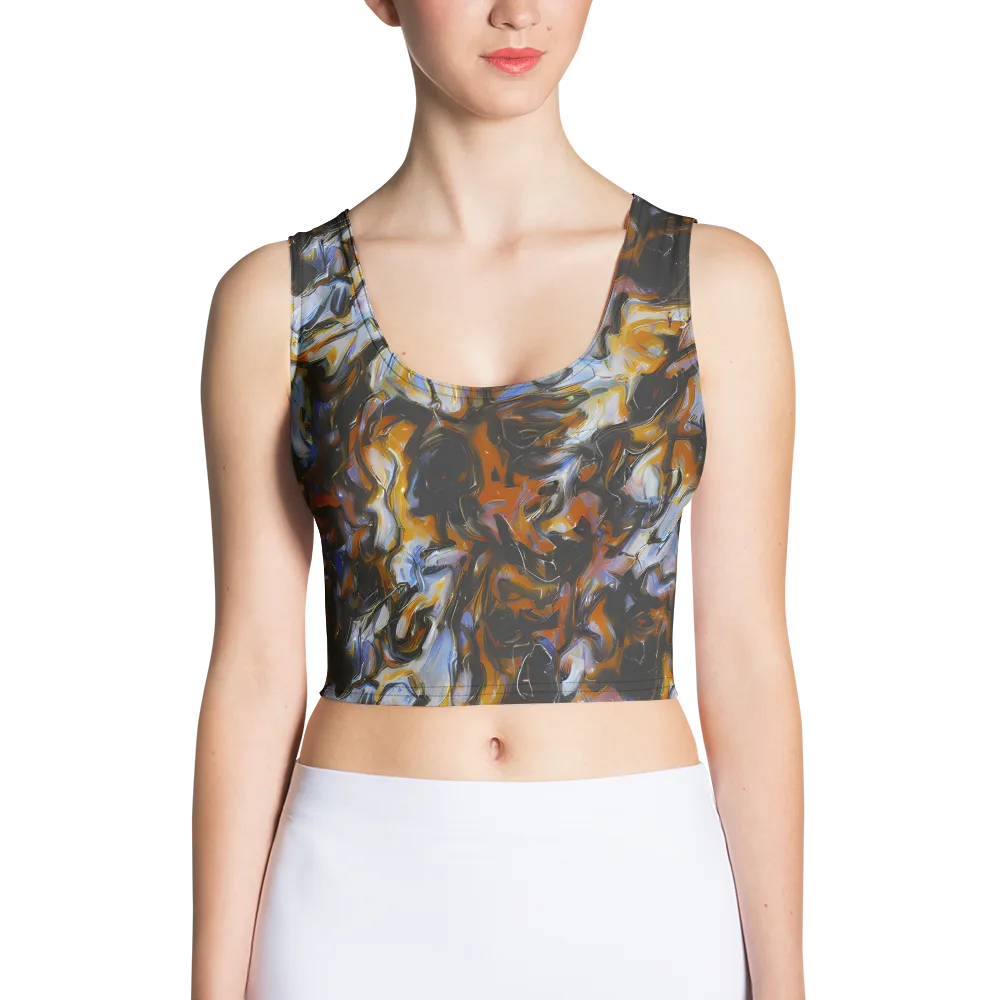 Ember Eclipse on Crop Top — Front