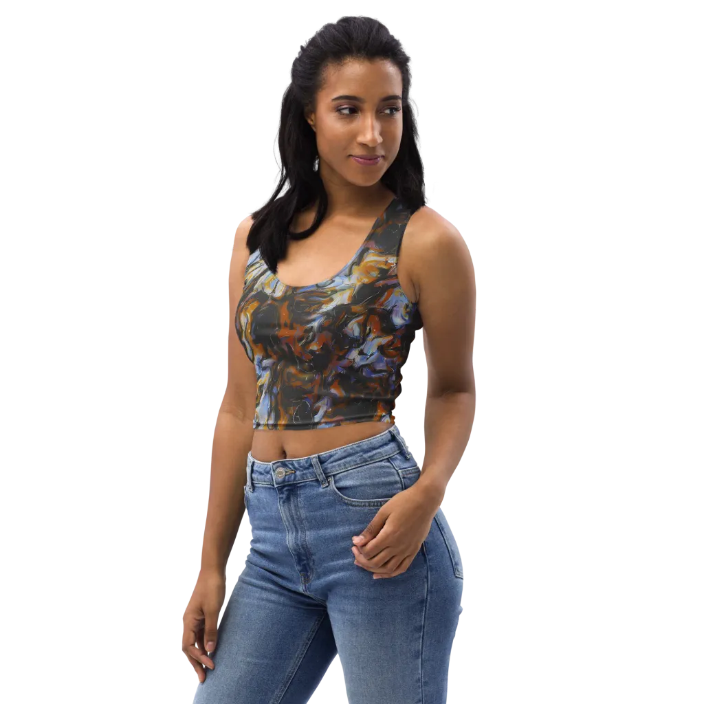 Ember Eclipse on Crop Top — Left Front