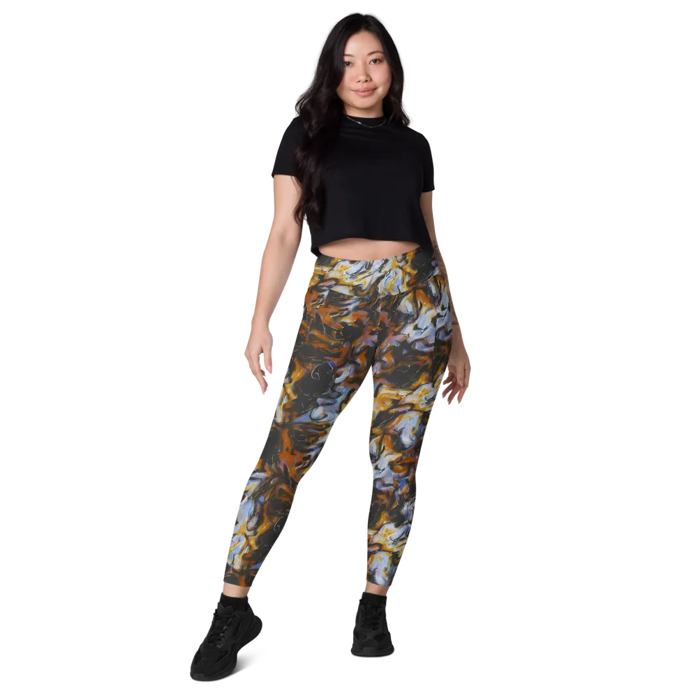 Ember Eclipse on Leggings with Pockets — Front