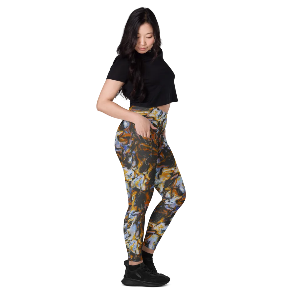 Ember Eclipse on Leggings with Pockets — Right