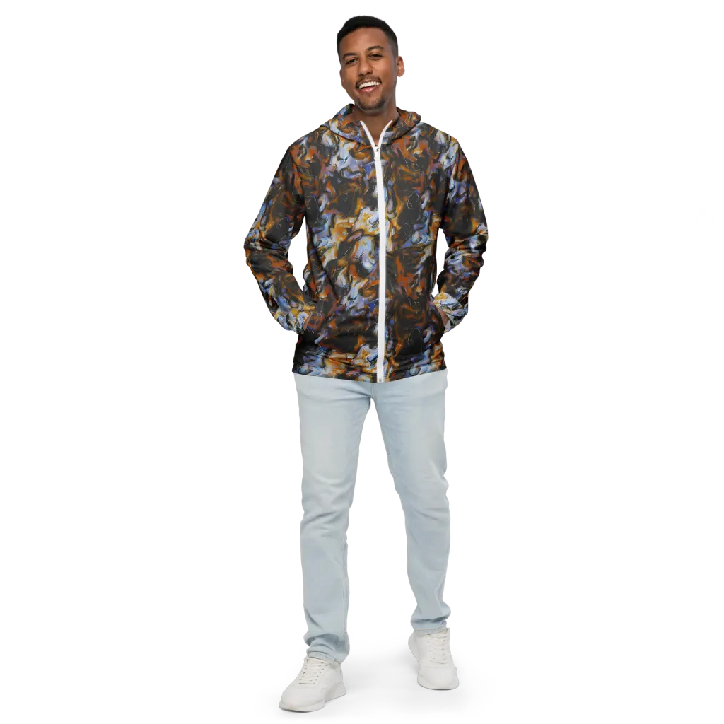 Ember Eclipse on Men's Windbreaker — Front