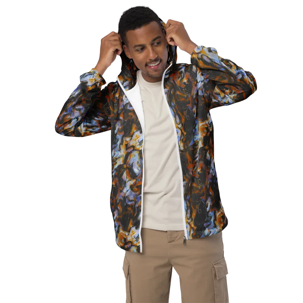 Ember Eclipse on Men's Windbreaker — Front