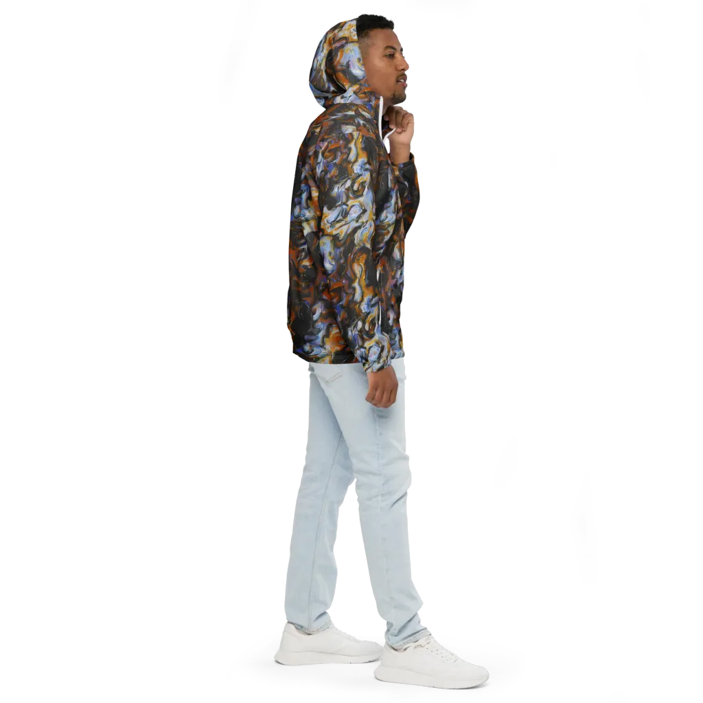 Ember Eclipse on Men's Windbreaker — Right