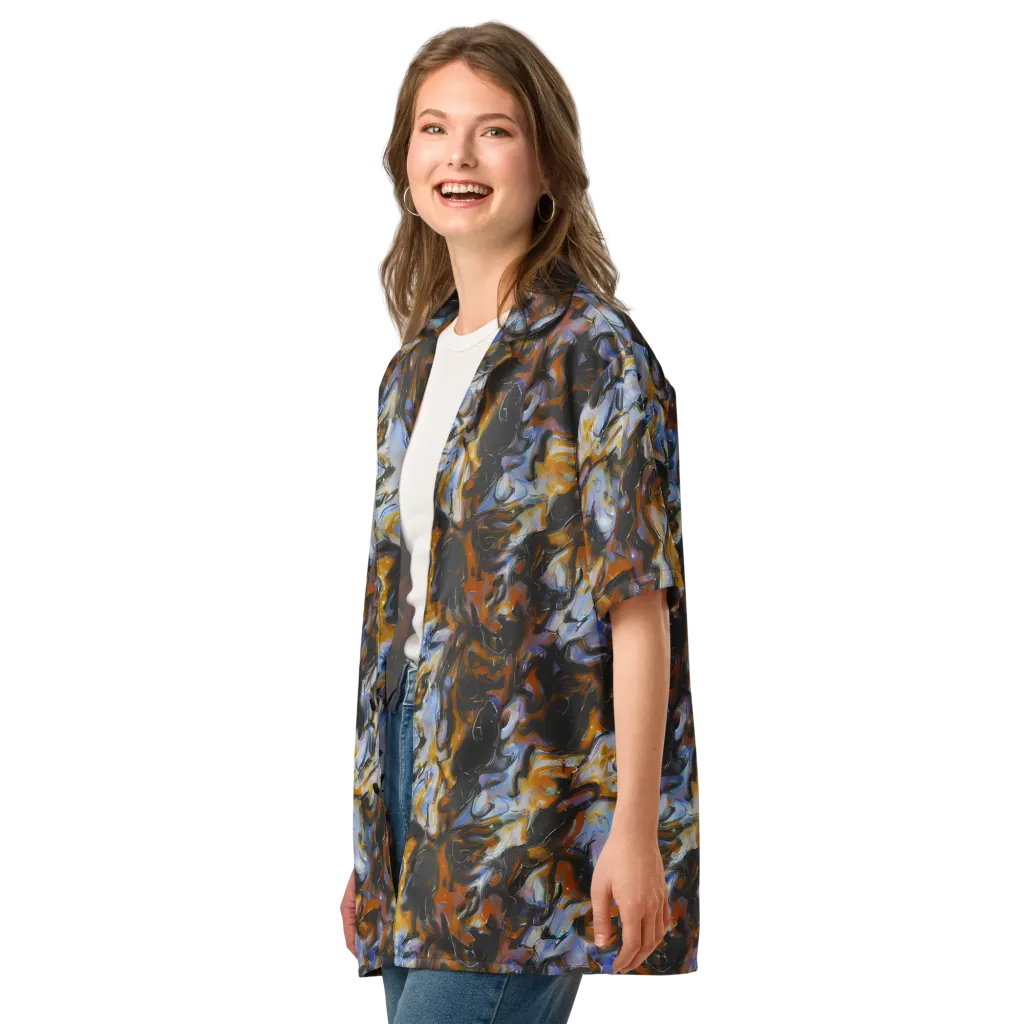 Ember Eclipse on Button Shirt — Left Front