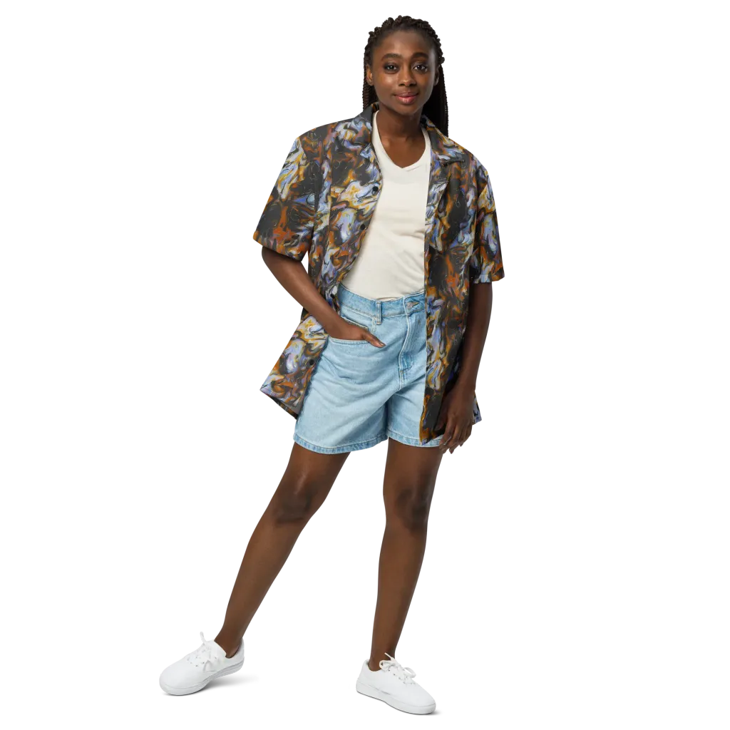 Ember Eclipse on Button Shirt — Front