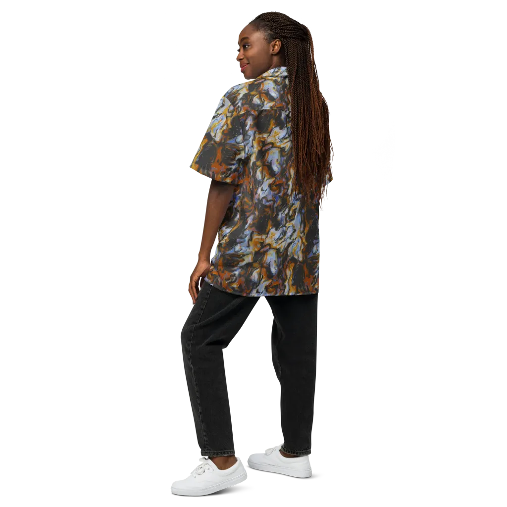 Ember Eclipse on Button Shirt — Back