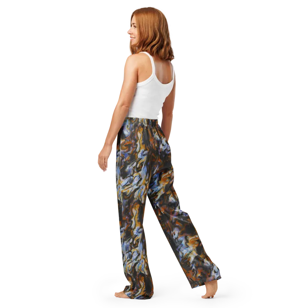 Ember Eclipse on Women's Pajama Pants — Back