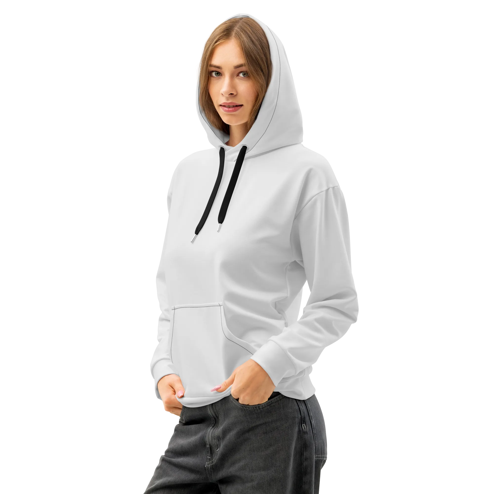 Corgi Snowglobe on Cotton Hoodie — Garment