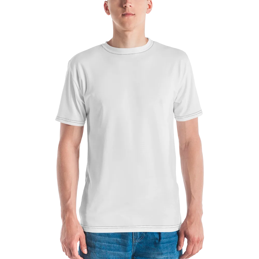 Sunflower Symphony on Men's Crew Neck T-Shirt — Garment