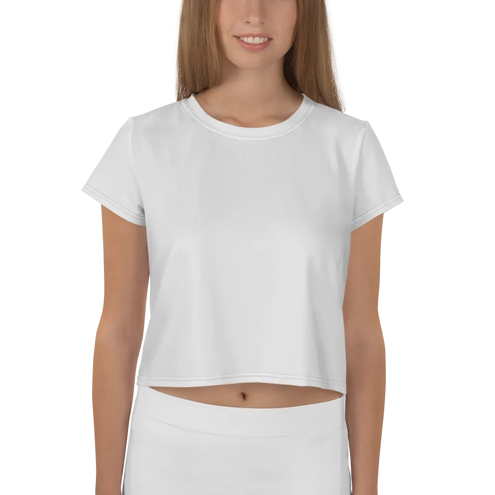Opal Vortex on Crop Tee — Garment