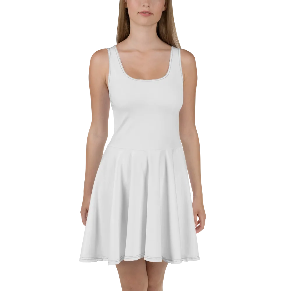 Coral Voltage on Skater Dress — Garment