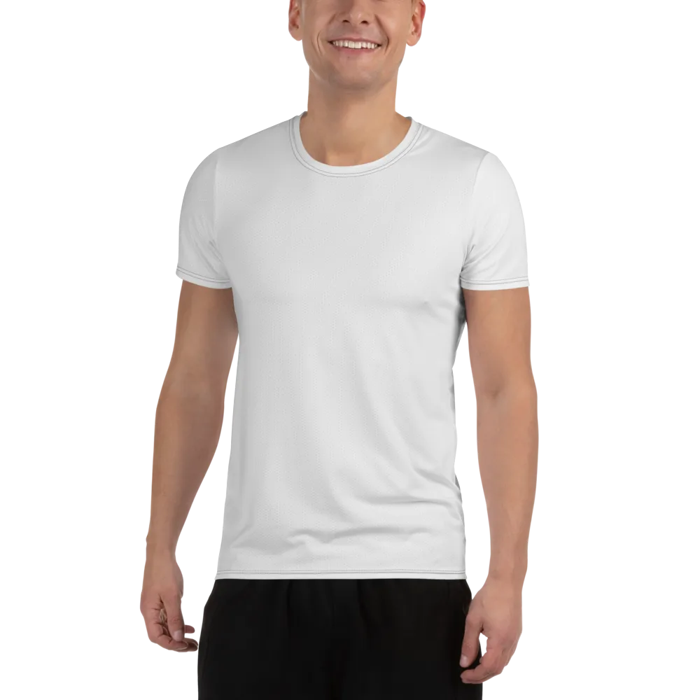 Cobalt Canopy on Men's Athletic T-Shirt — Garment