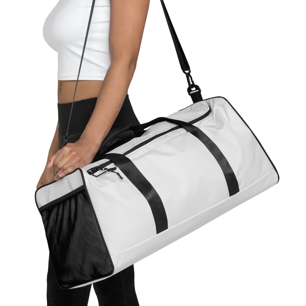Cobalt Arabesque on Duffle Bag — Garment