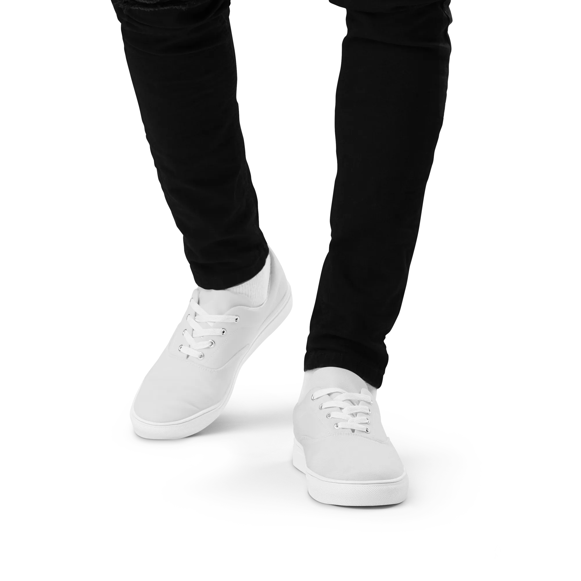 Canine Current on Men's Lace-Up Canvas Shoes — Garment