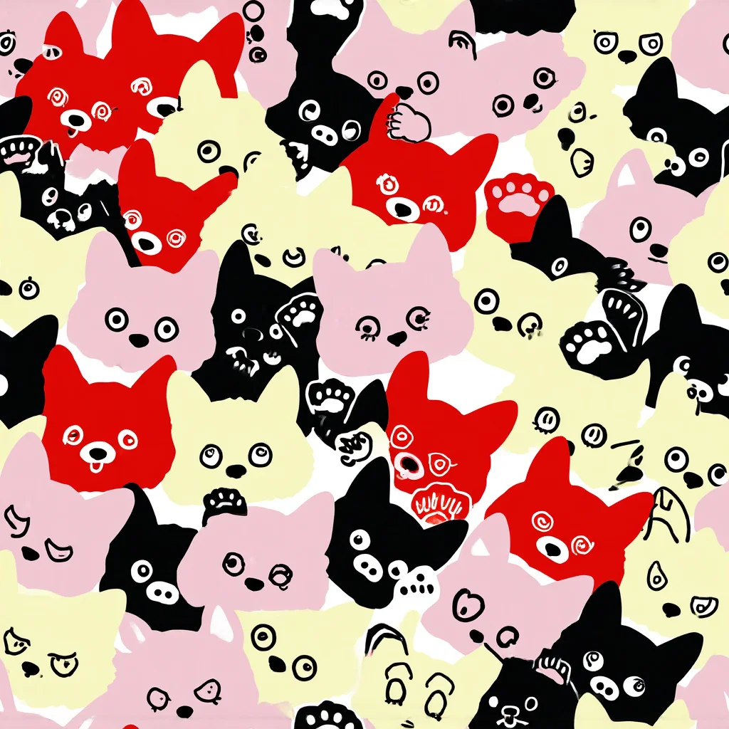 The Neon Kitten Club pattern