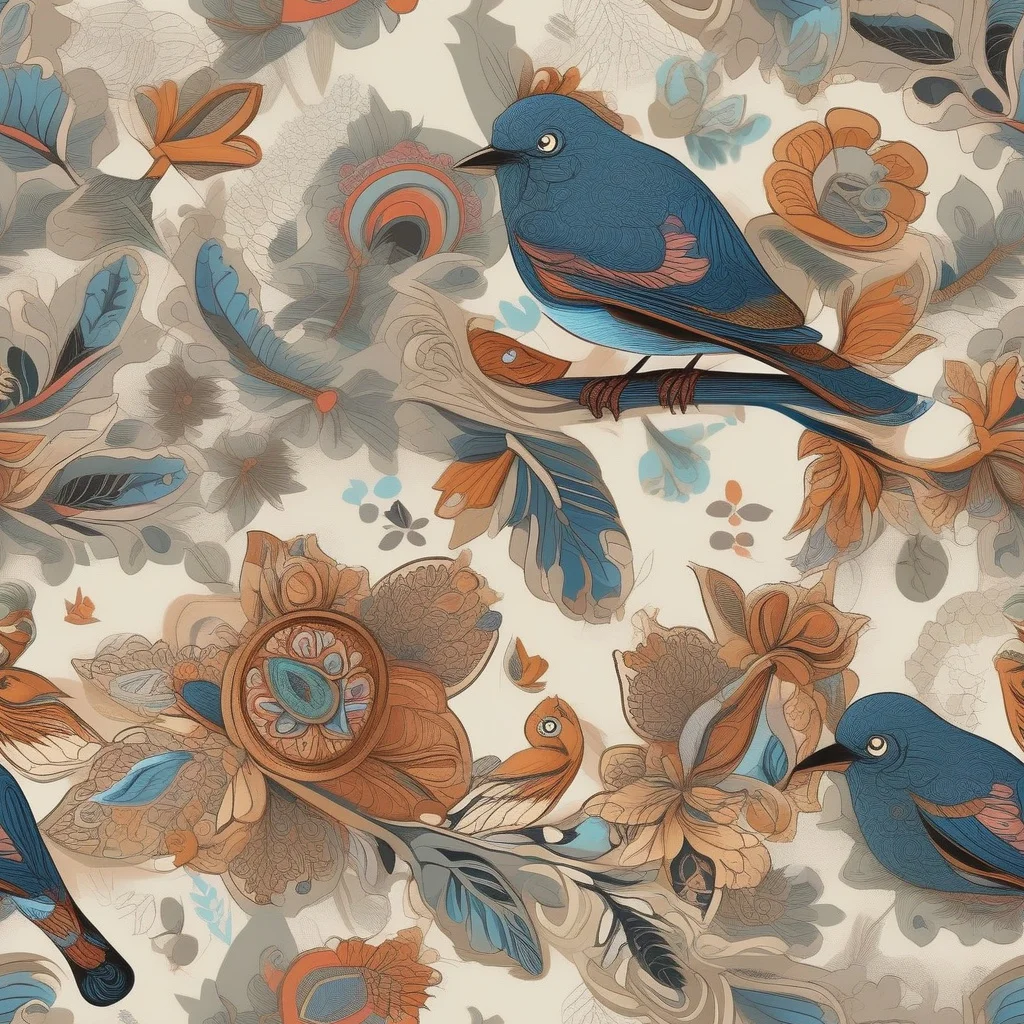 The Cobalt Aviary pattern