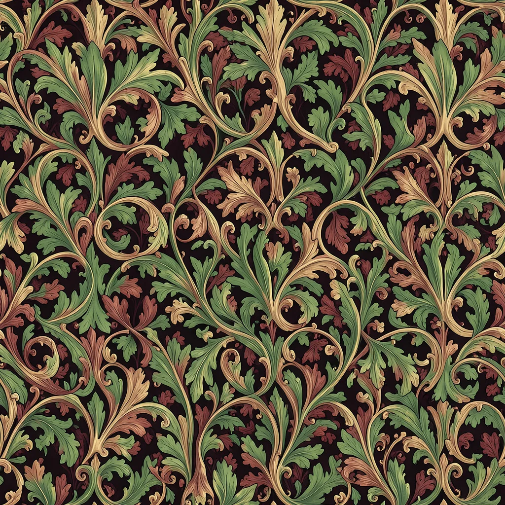 The Verdant Baroque pattern