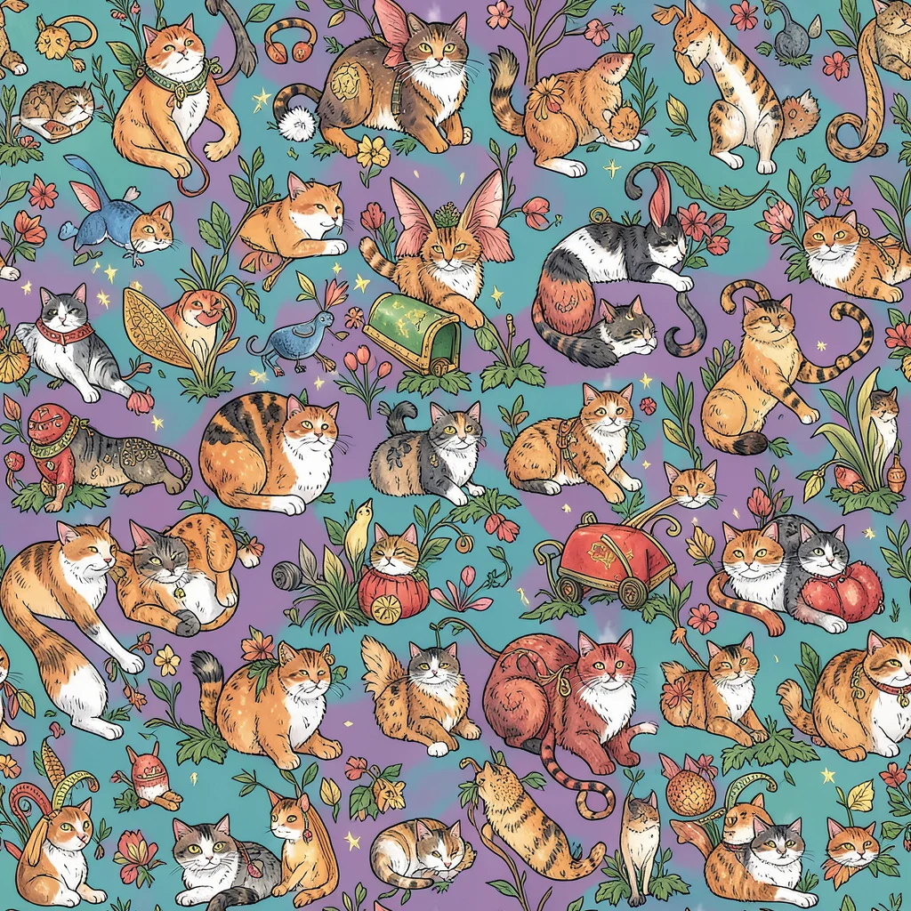 The Feline Garden pattern