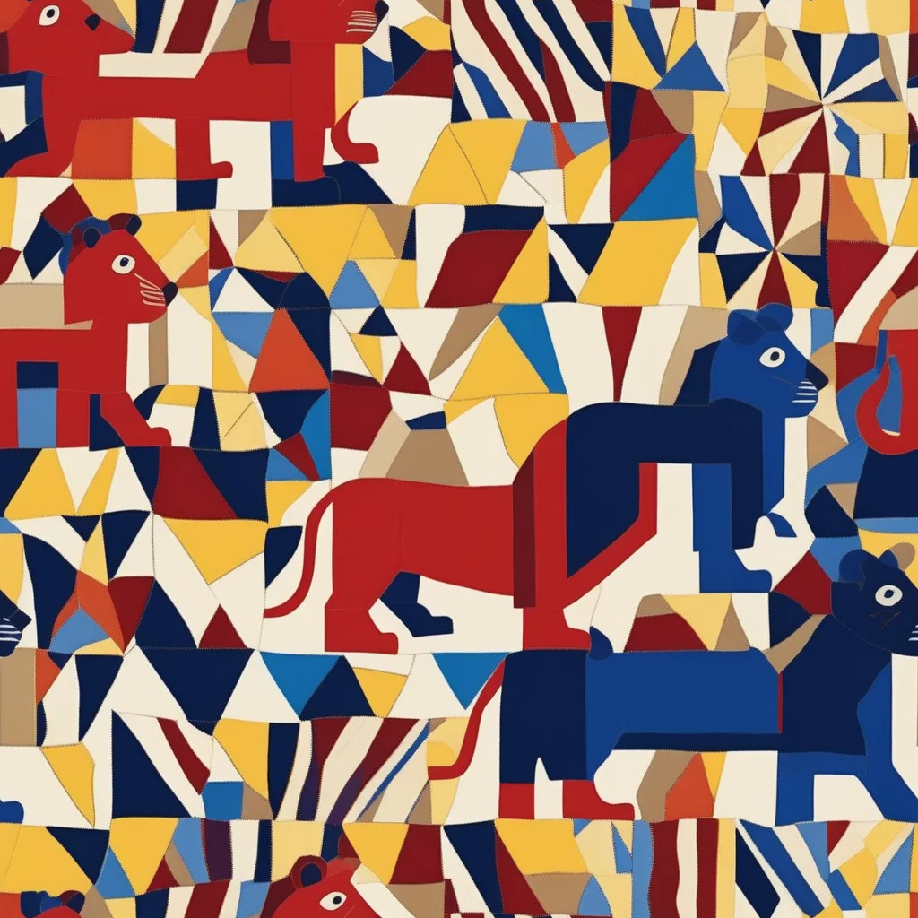 The Cubist Menagerie pattern