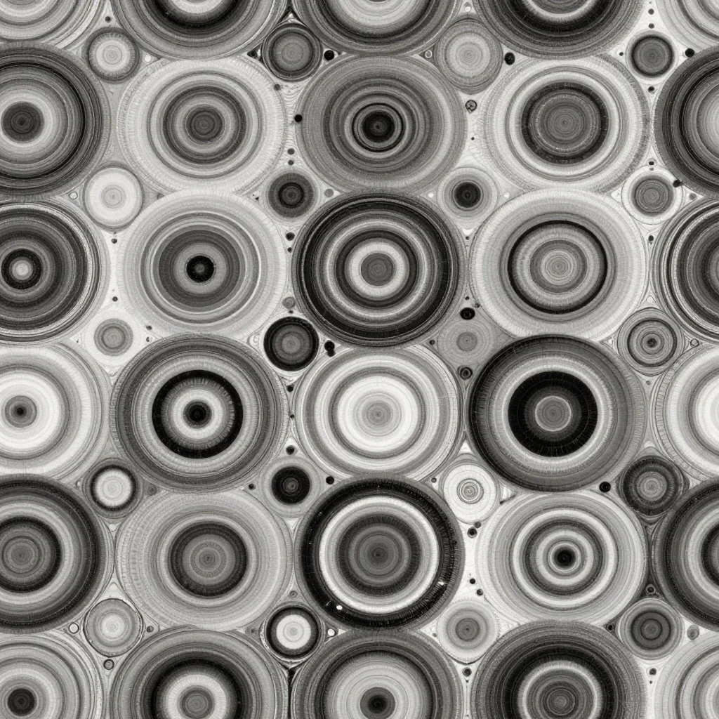 The Monochrome Orbits pattern