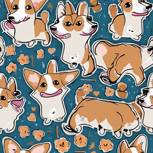 The Corgi Confetti pattern