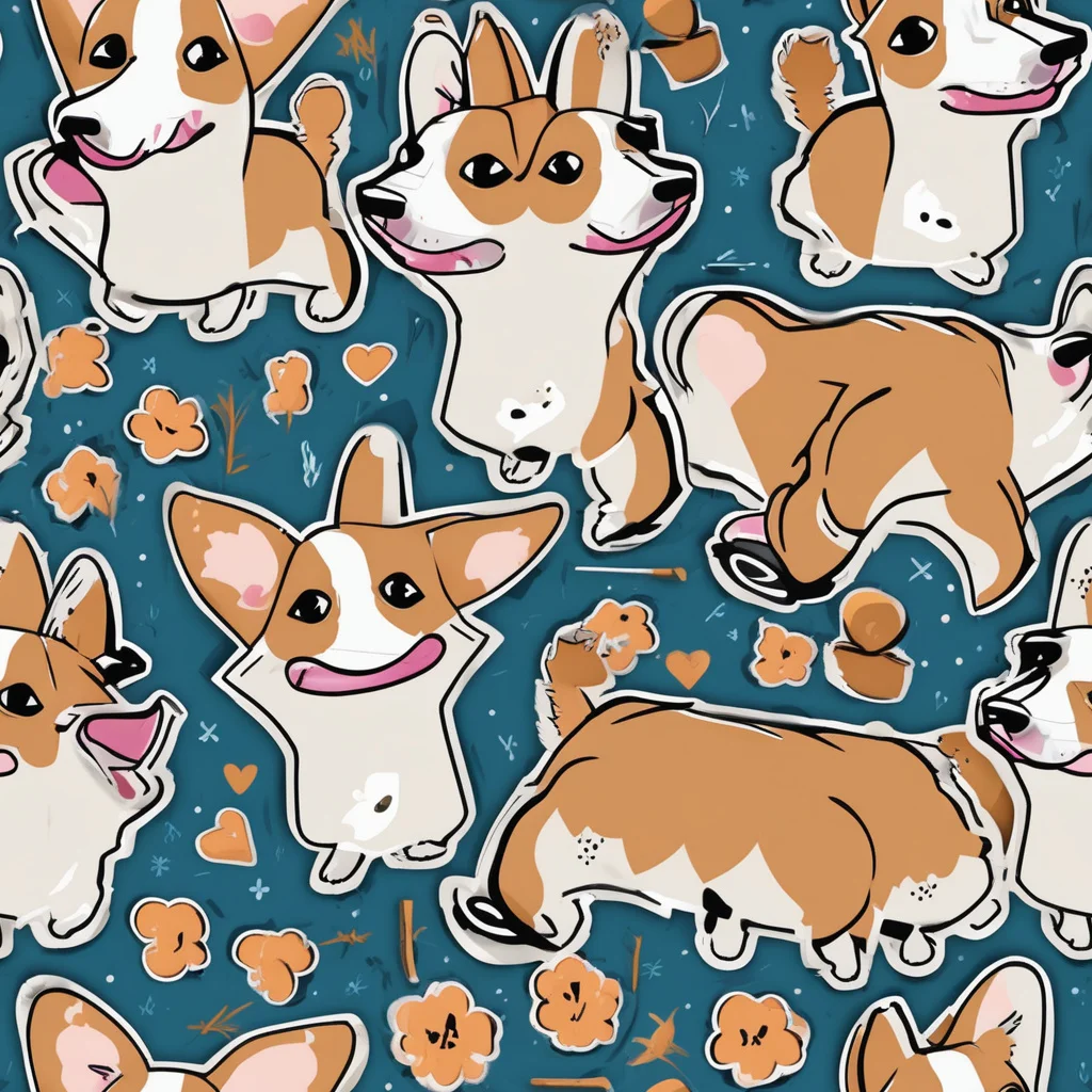 The Corgi Confetti pattern