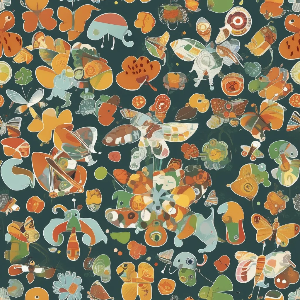 The Menagerie in Moss pattern