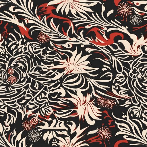 The Crimson Herbarium pattern