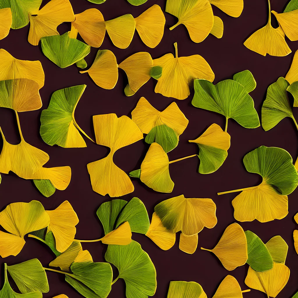The Midnight Ginkgo pattern