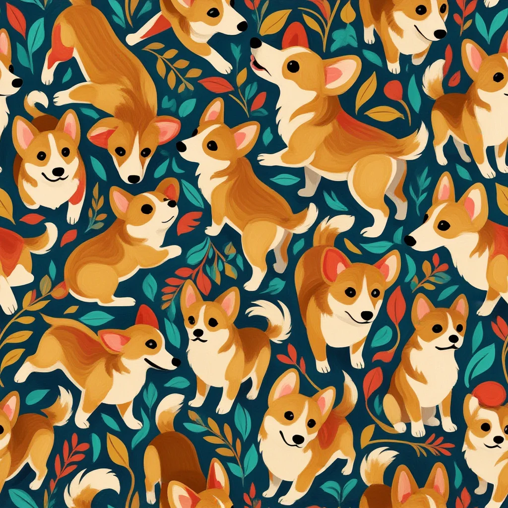 The Woodland Corgis pattern