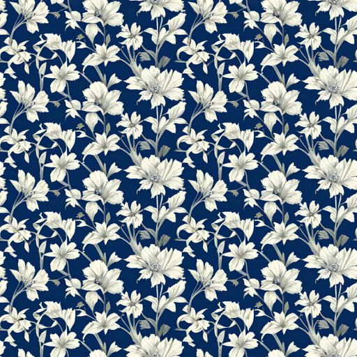 The Navy Floralia pattern