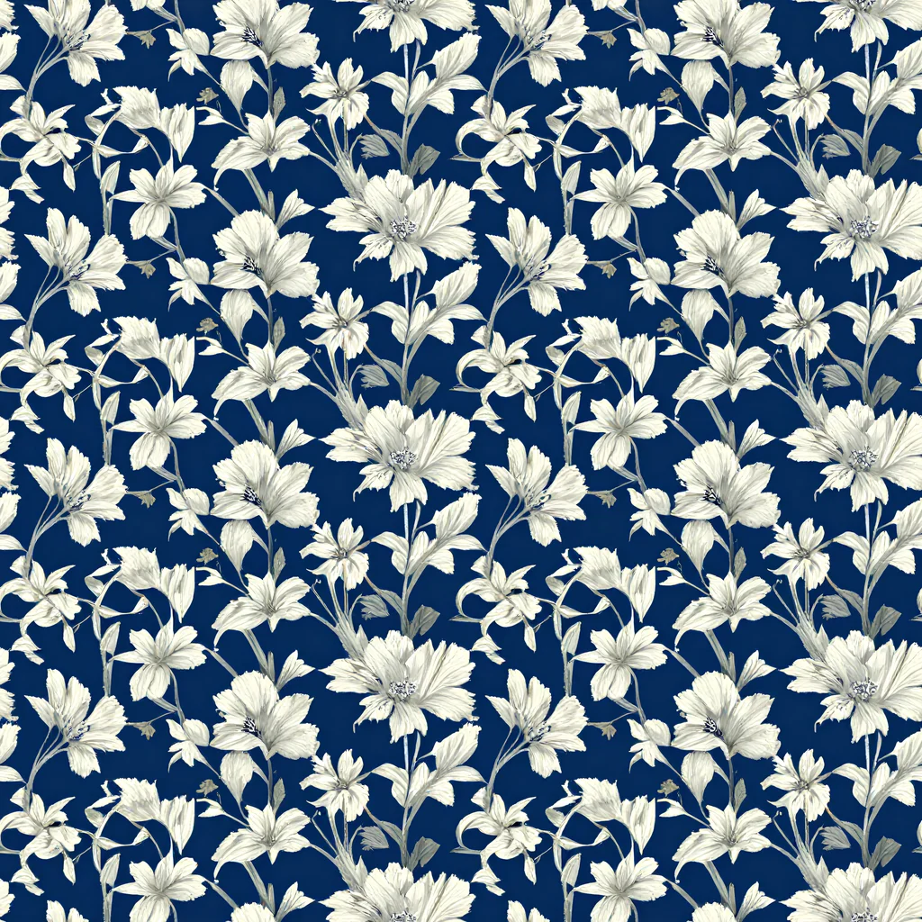 The Navy Floralia pattern