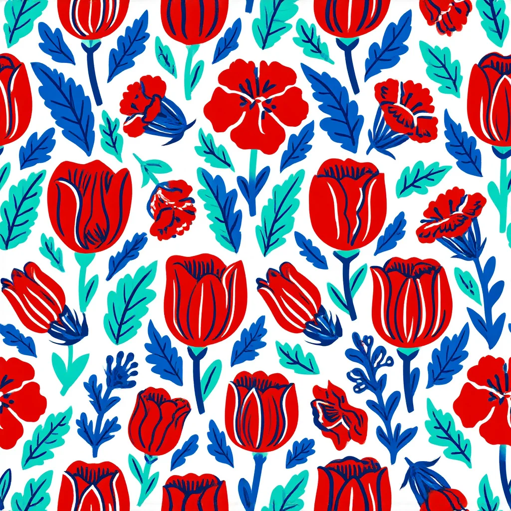 The Crimson Garden pattern