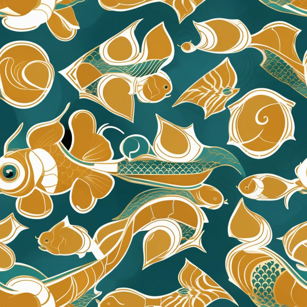 The Gilded Koi Current pattern