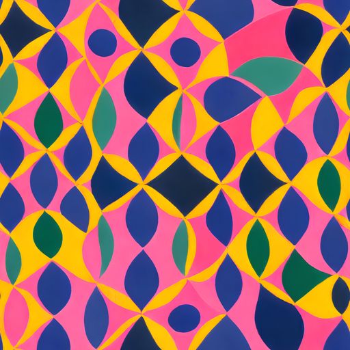 The Neon Petal Grid pattern